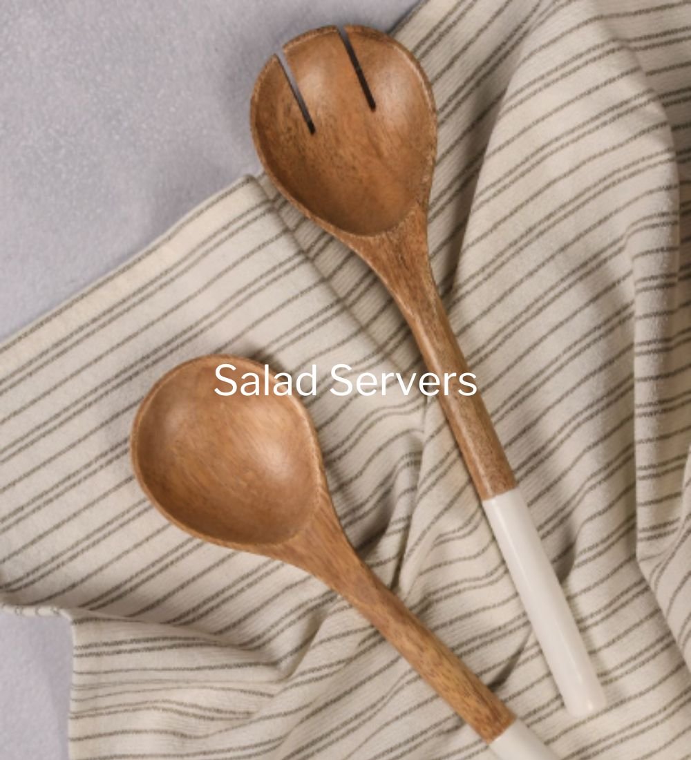 Super Craft Emporium Wooden Salad Servers